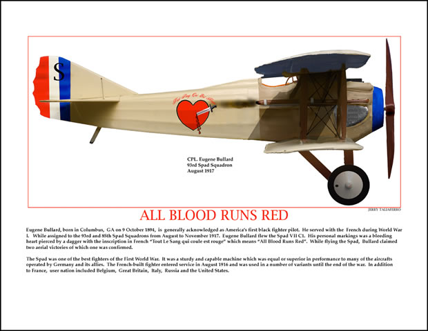 "All Blood Runs Red" Spad VII, C1 by Jerry Taliaferro